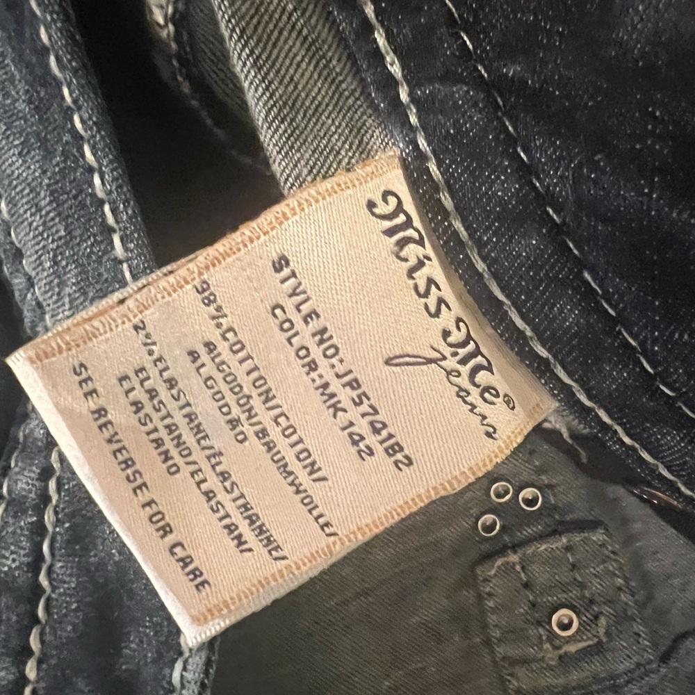 Miss Me Dark Blue Flare Jeans - Picture 9 of 10